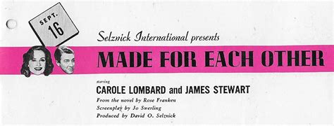 Made For Each Other 1939