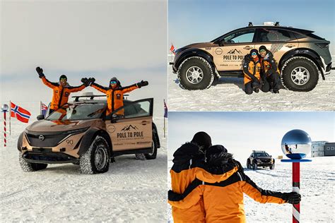 nissan ariya e 4orce becomes first ev to drive from north to south pole techeblog