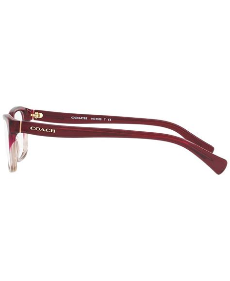 Coach Hc6089 Womens Rectangle Eyeglasses Macys