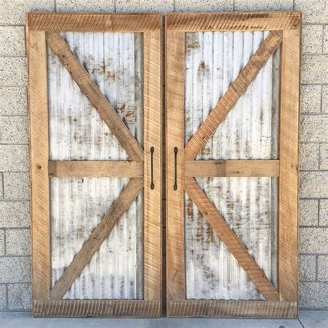 Corrugated Metal Barn Door Farmhouse Room Diy Barn Door Plans My Xxx