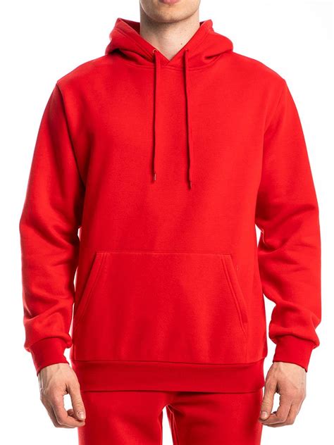 The 24 Blank Premium Pullover Hoodie In Red Instockshowroom