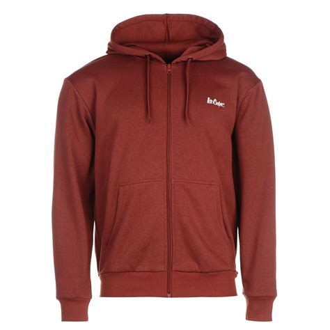 Lee Cooper Mens Full Zip Hoodie Hoody Hooded Top Warm Long Sleeve