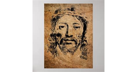 Holy Face Of Jesus Christ Poster Zazzle