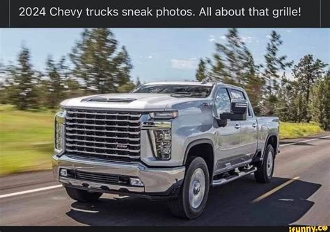 2024 Chevy Trucks Sneak Photos All About That Grille Ifunny