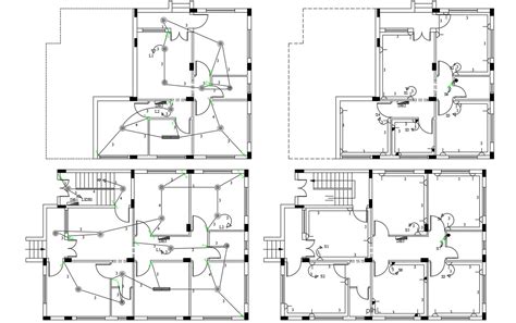 30x40 House Plan With Electrical Layout Drawing Dwg File Cadbull Images