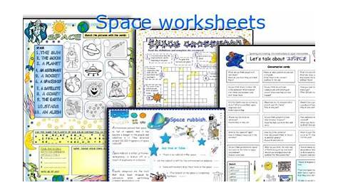 exploring space worksheet