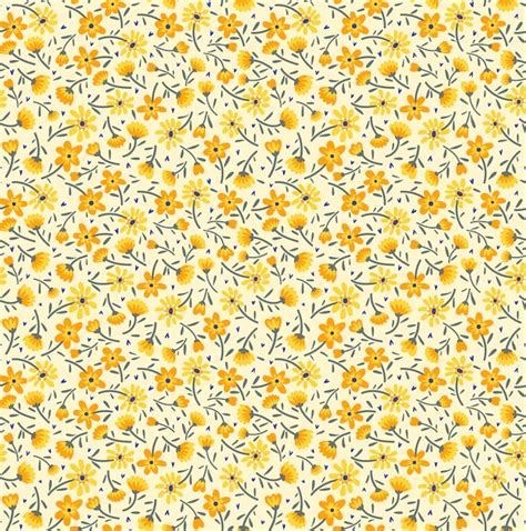 Premium Vector Cute Floral Pattern In The Small Yellow Flowers Ditsy Print Seamless
