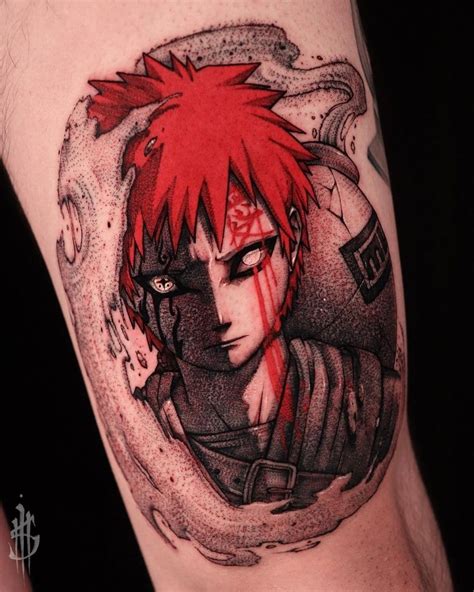Otaku Tattoo Anime On Instagram Gaara Art By Tattooistsnooop