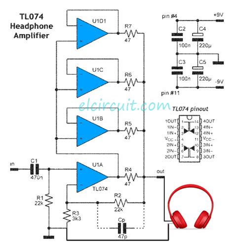 Circuit Diagram Of Simple Headphone Amplifier
