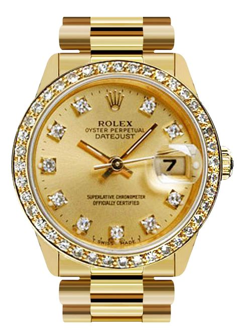 Rolex Datejust Watch For Women Yellow Gold 31 Mm Frostnyc