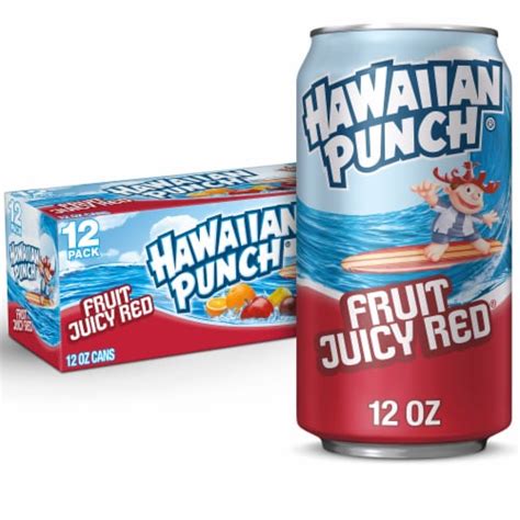 Hawaiian Punch Fruit Juicy Red Juice Drink 12 Cans 12 Fl Oz Kroger