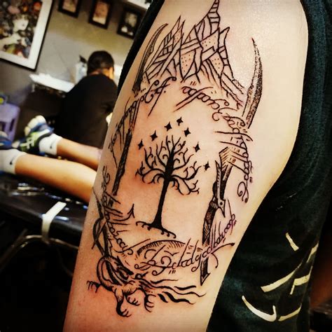 Lord Of The Rings Inspired Tattoo By Welt At Yama Tattoo In Rome