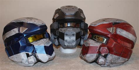 Halo 4 Warrior Helmets Lifesized By Hyperballistik On Deviantart