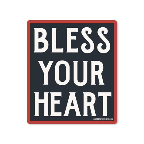 Bless Your Heart Sticker Etsy