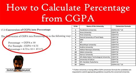 How To Calculate Percentage From Cgpa Cgpa To Percentage Cgpa To