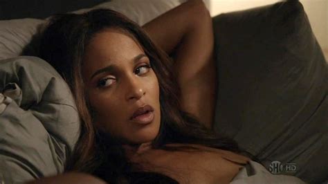 Megalyn Echikunwoke Naked Tits And Choco Nipples From House Of Lies