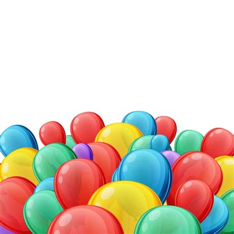 Colorful Balloons Background Vector Illustration For Design — Stock