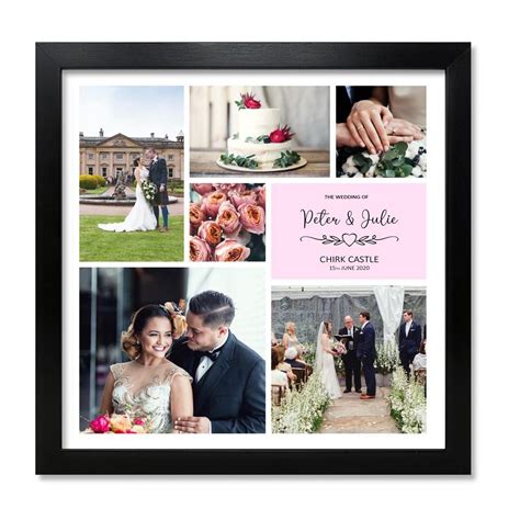 Custom Wedding Collage Style A Wedding Collage Framed Photo