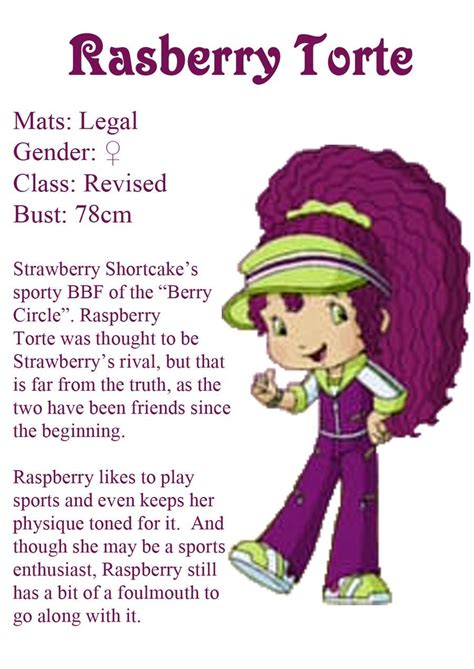 Raspberry Torte Strawberry Shortcake Characters Strawberry Shortcake