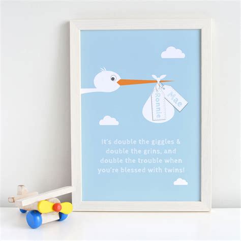 Personalised New Baby Print By Stripeycats