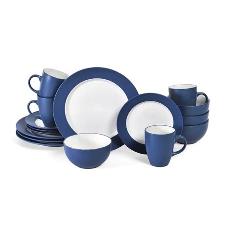 Pfaltzgraff Everyday Blue White 16 Piece Dinnerware Set Overstock