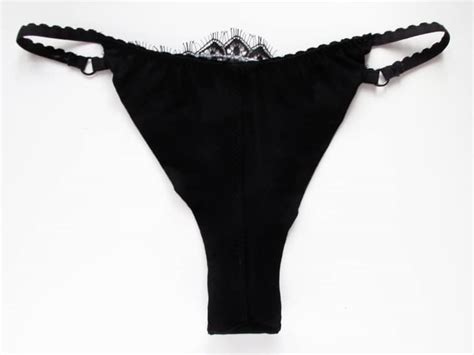 Black Lace Thong Sheer Tanga Marianna Giordana Paris