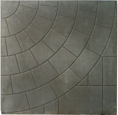 Cindercrete Patio Slab 24x24 Circlefaced Charcoal The Home Depot