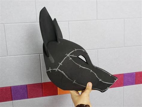 Kitsune Fox Mask Digital Pattern For Eva Foam With Video Tutorial