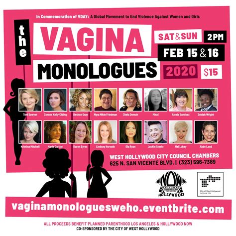 Opinion Why We Celebrate V Day With The Vagina Monologues WEHOville