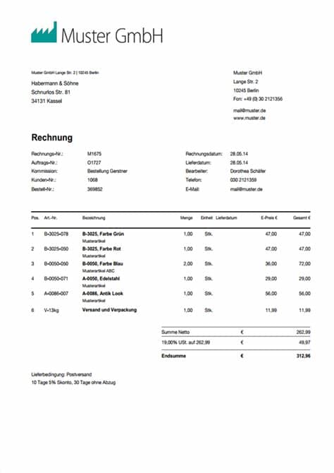 Wenn für sie ihre nebenkostenabrechnung nicht nachvollziehbar ist, können sie sich die zusammensetzung genau aufschlüsseln lassen. Rechnungsvorlage - Word Rechnungsmuster I weclapp.com