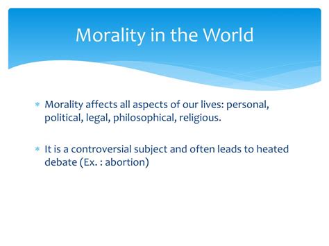 Ppt Introduction To Morality Powerpoint Presentation Free Download