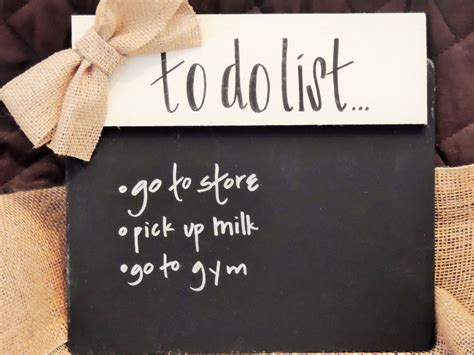 Hand Painted Chalkboard To Do List With Burlap Bow By Theburlapcrown