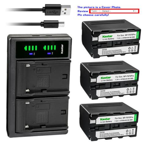 kastar np f970pro battery ltd2 charger for sony dcr vx2100e dcr vx700