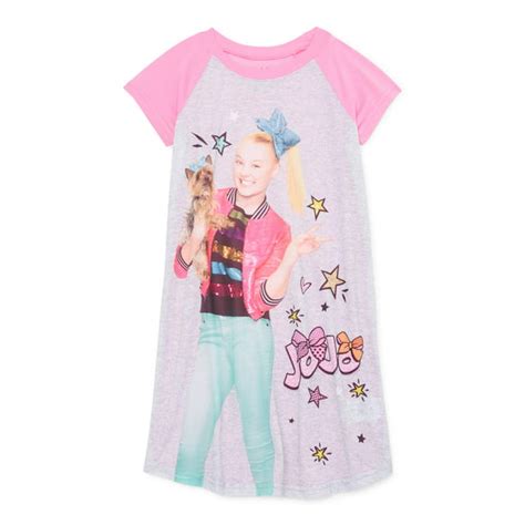 Jojo Siwa Jojo Siwa Girls 6 12 Short Sleeve Pajama Nightgown