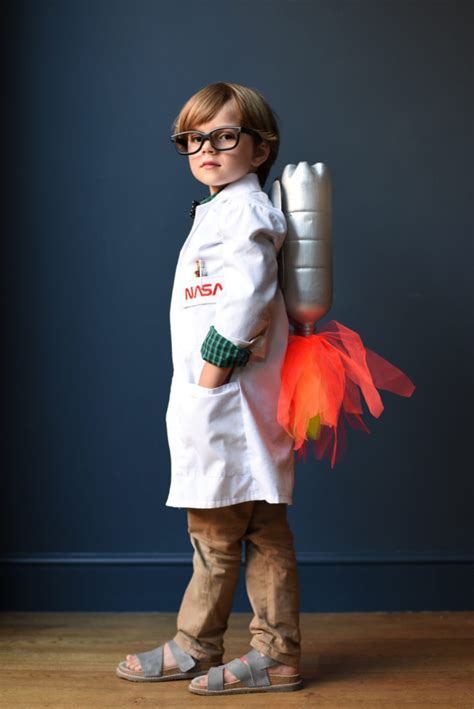 Girls Costumes Rocket Scientist Lab Coat Nasa Halloween Dress Up Space