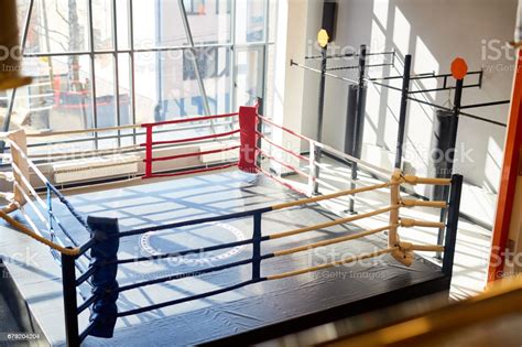 Empty Boxing Ring In Fight Club Stock Photo Download