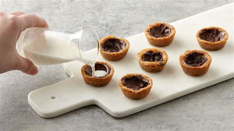 Milk Filled Chocolate Chip Cookie Cups Recipe