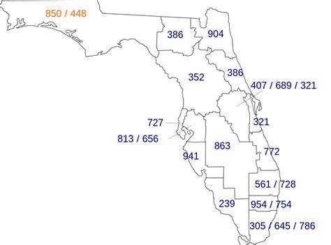 Area Codes 850 And 448 Wikiwand