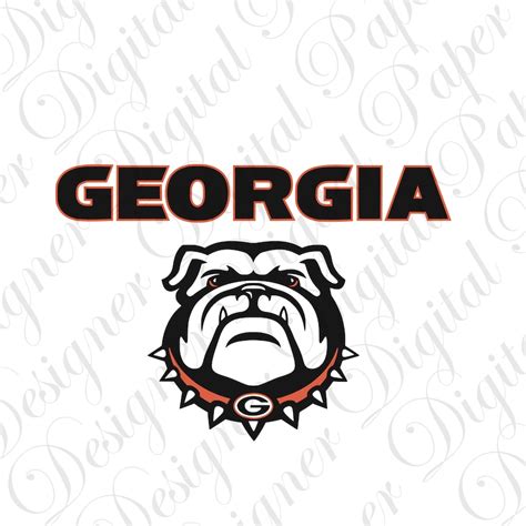 Georgia Bulldogs Logo Stencil