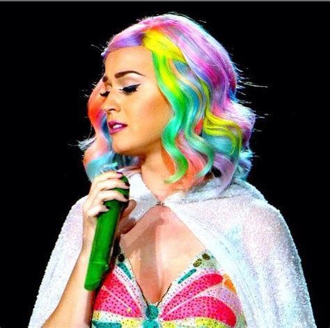 Katy Perry Rainbow Hair Divas Red Hair Trends Candy Costumes
