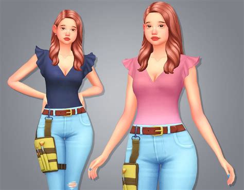 Maxis Mix Sims 4 No Cc Outfits Sims 4 Cc Maxis Match Accessories