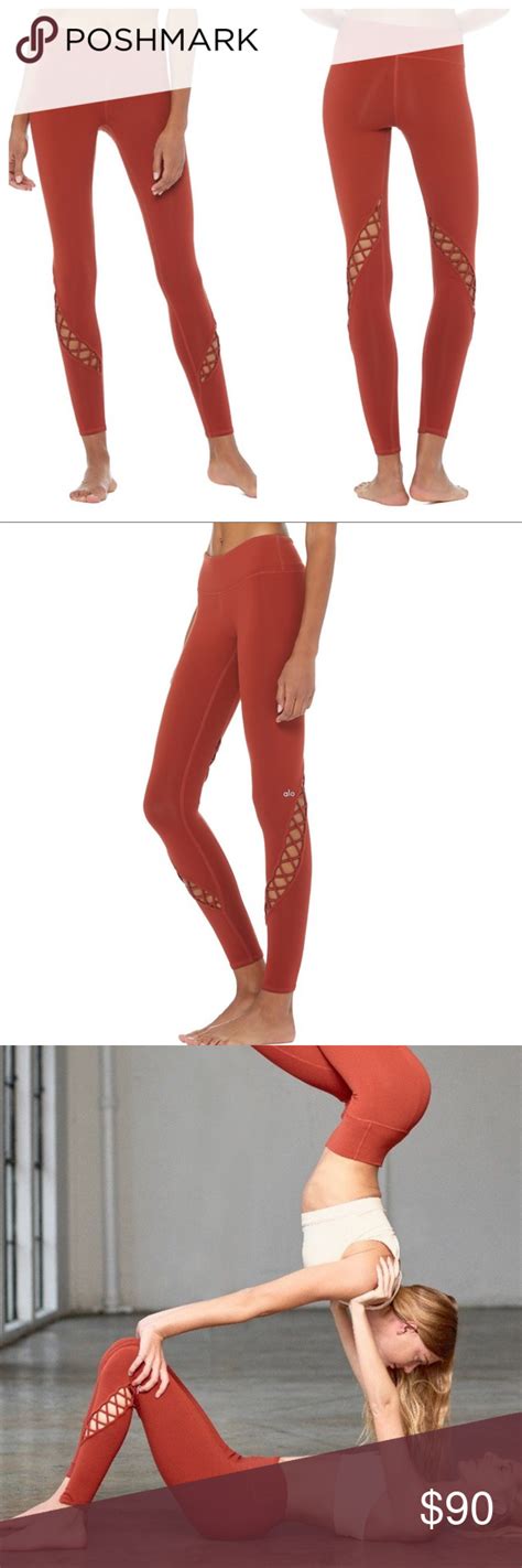 Nwt Alo Yoga Entwine Leggings Amber Size L Brand New With Tags Never