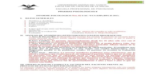 Doc Formato Informe Inventario Clínico Multiaxial Millon Pdfslidenet