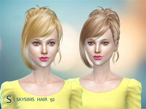 Skysims Hair 092 Pay At Butterfly Sims Sims 4 Updates