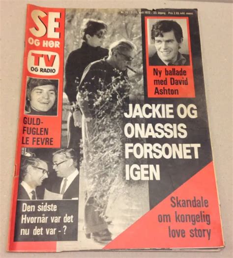 Jackie Kennedy Jackie Onassis Aristotle Front Cover Vintage Danish