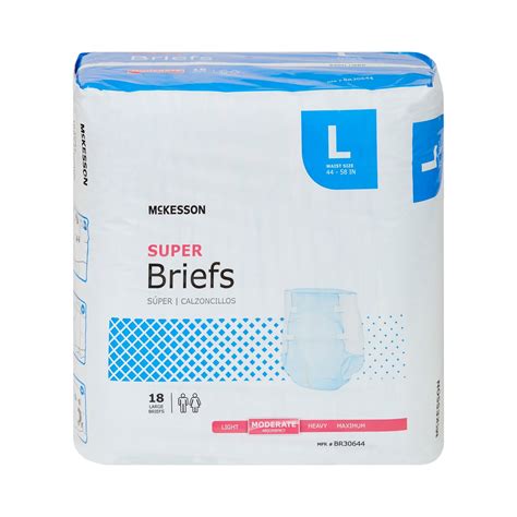 Mckesson Super Moderate Absorbency Incontinence Brief Large Part