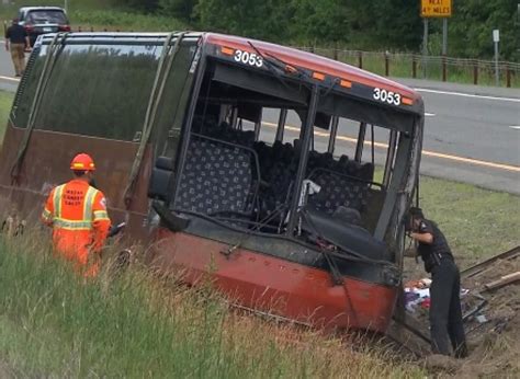 Quebec Tour Bus Flips On New York Highway Killing Teen Girl Cbc News