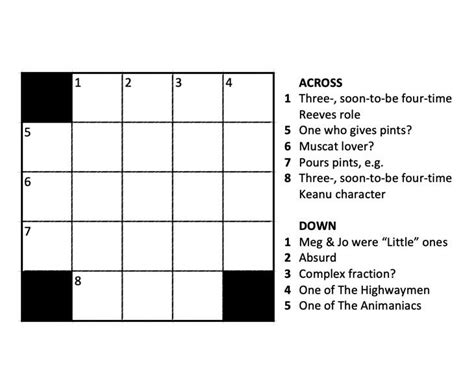 Made My Second Ever Mini Crossword For Trymynytmini Rcrossword