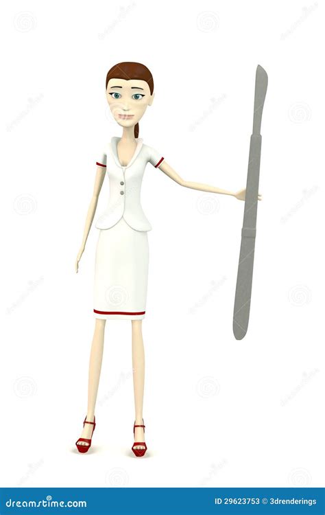 Cartoon Nurse With Surgery Tool Stock Photos Image 29623753