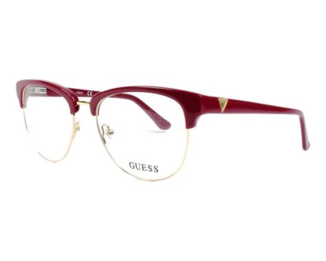 Guess Eyeglasses Gu 2528 066 Purple Visionet